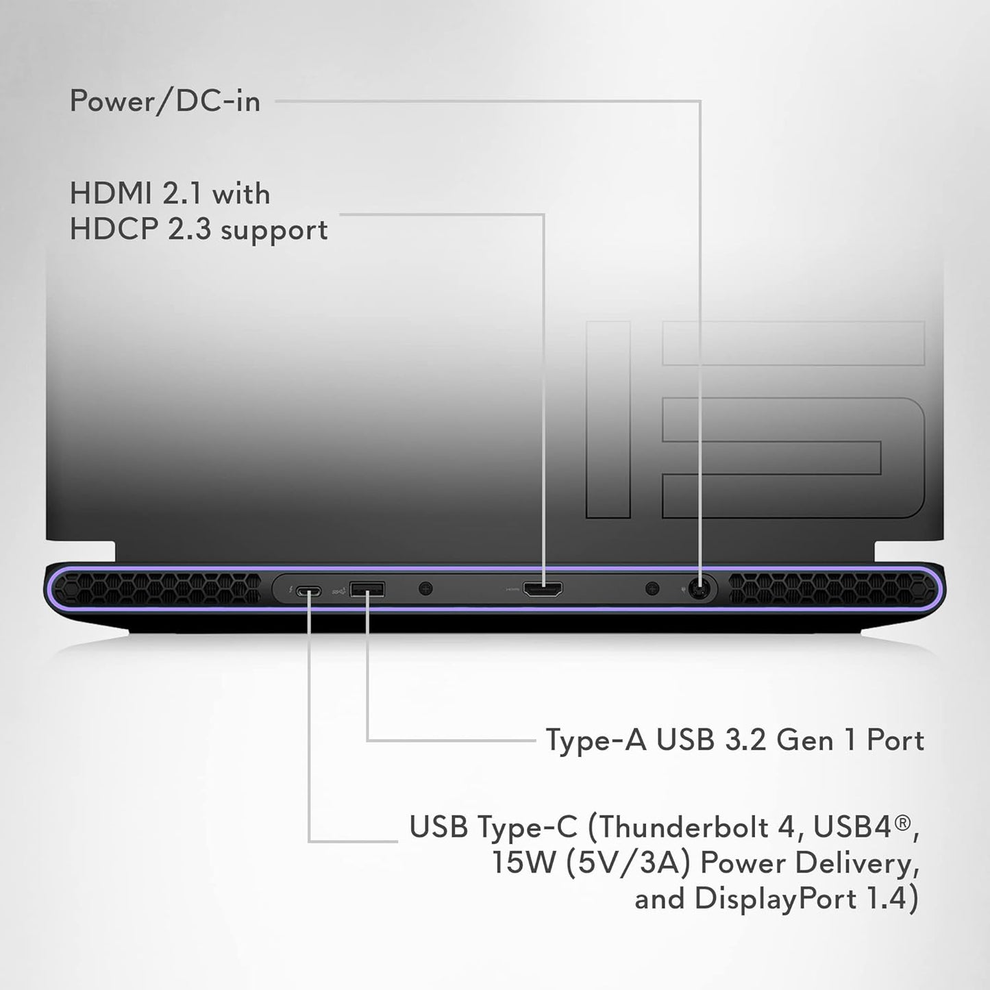 Alienware AWM15R7-7693BLK-PUS m15 R7 RTX 3060 Gaming Laptop