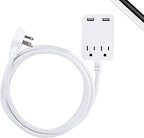 GE 32177 USB Surge Protector Power Strip 8ft