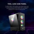MSI MAG FORGE 112R Mid-Tower Gaming PC Case ARGB
