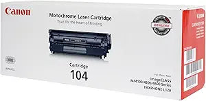 Canon 0263B001AA Cartridge 104 Black Toner Printer