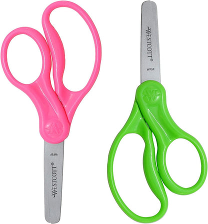 Westcott 13168 Kids Blunt Scissors 2-Pack