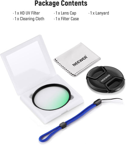 Neewer 10104890 82mm MC UV Protection Filter Lens Cap