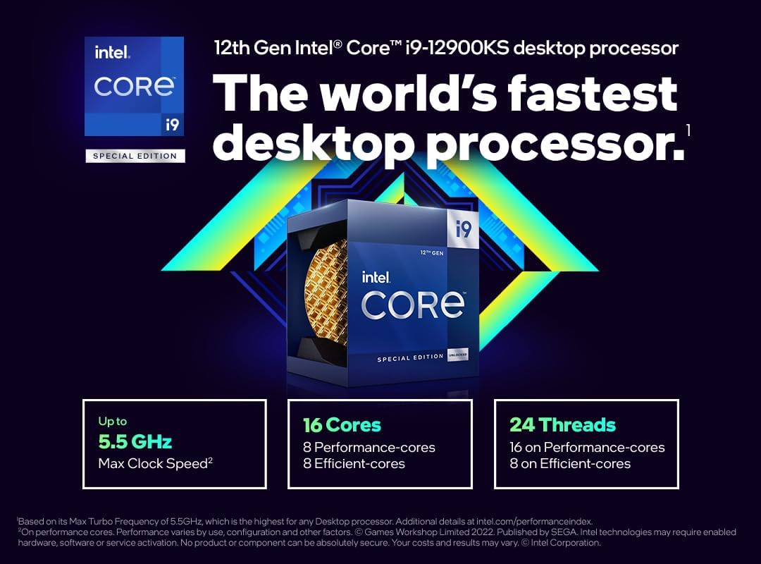 Intel BX8071512900KS Core i9-12900KS Desktop Processor
