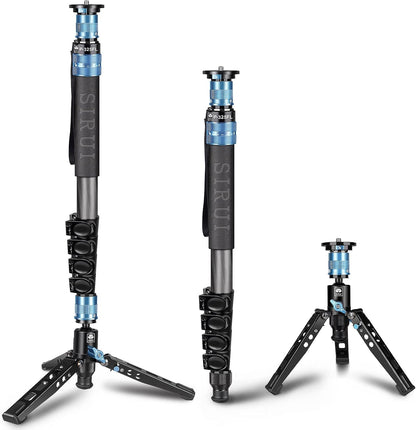 Sirui P-325FL-AM Carbon Fiber Camera Monopod with Feet