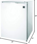 RCA RFR283-WHITE 2.6 Cu. Ft. White Compact Refrigerator