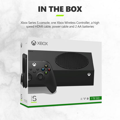 Microsoft XXU-00001 Xbox Series S 1TB Carbon Black Console