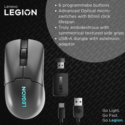 Lenovo GY51H47354 Legion M600s RGB Wireless Gaming Mouse
