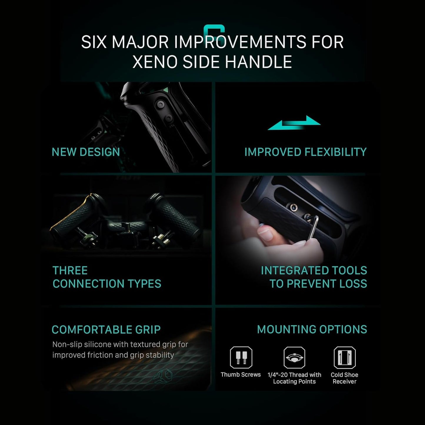 Tilta TA-XSH1-B Xeno Side Handle Camera Cage Accessory