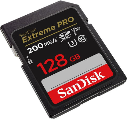 SanDisk Extreme PRO 128GB UHS-I SDXC Memory Card - V30