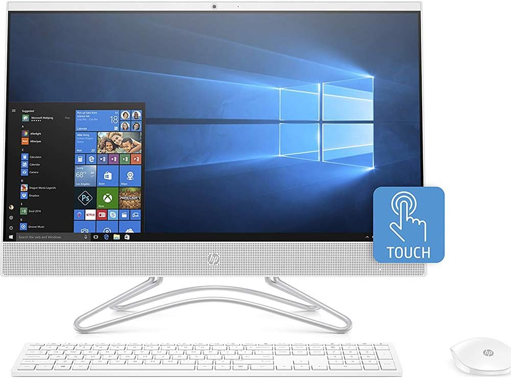 HP 24-f0040 24" All-in-One Desktop AMD A9 (Renewed)