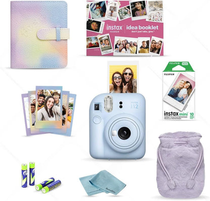 Fujifilm INSTAX mini 12 Pastel Blue Holiday Bundle