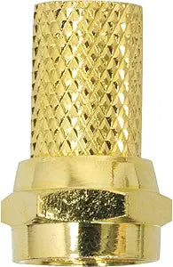 GE 73259 RG6 Twist-On F Connectors 2-Pack