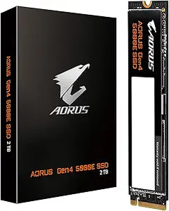 Gigabyte AG450E2TB-G AORUS 2TB SSD: PCIe 4.0 NVMe M.2 High Speed