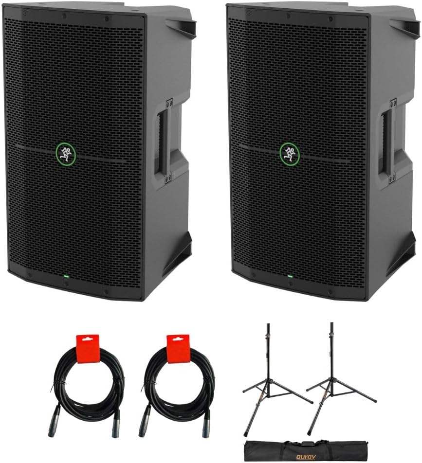 Mackie MATHUMP210XTK2 Thump210XT 10-Inch Powered Speaker Bundle