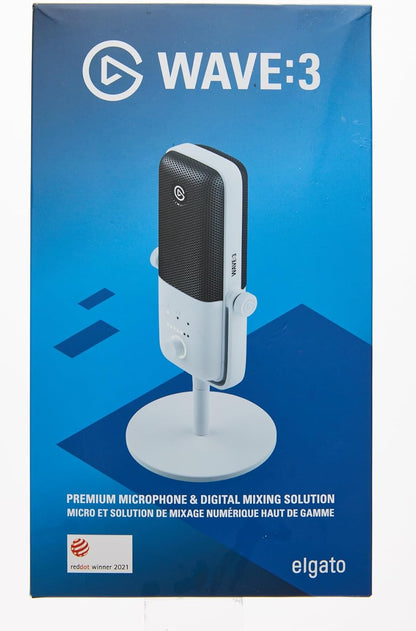 Elgato 10MAB9911 Wave:3 White USB Condenser Microphone