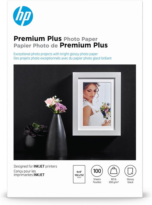 HP CR668A Premium Plus 4x6 Glossy Photo Paper