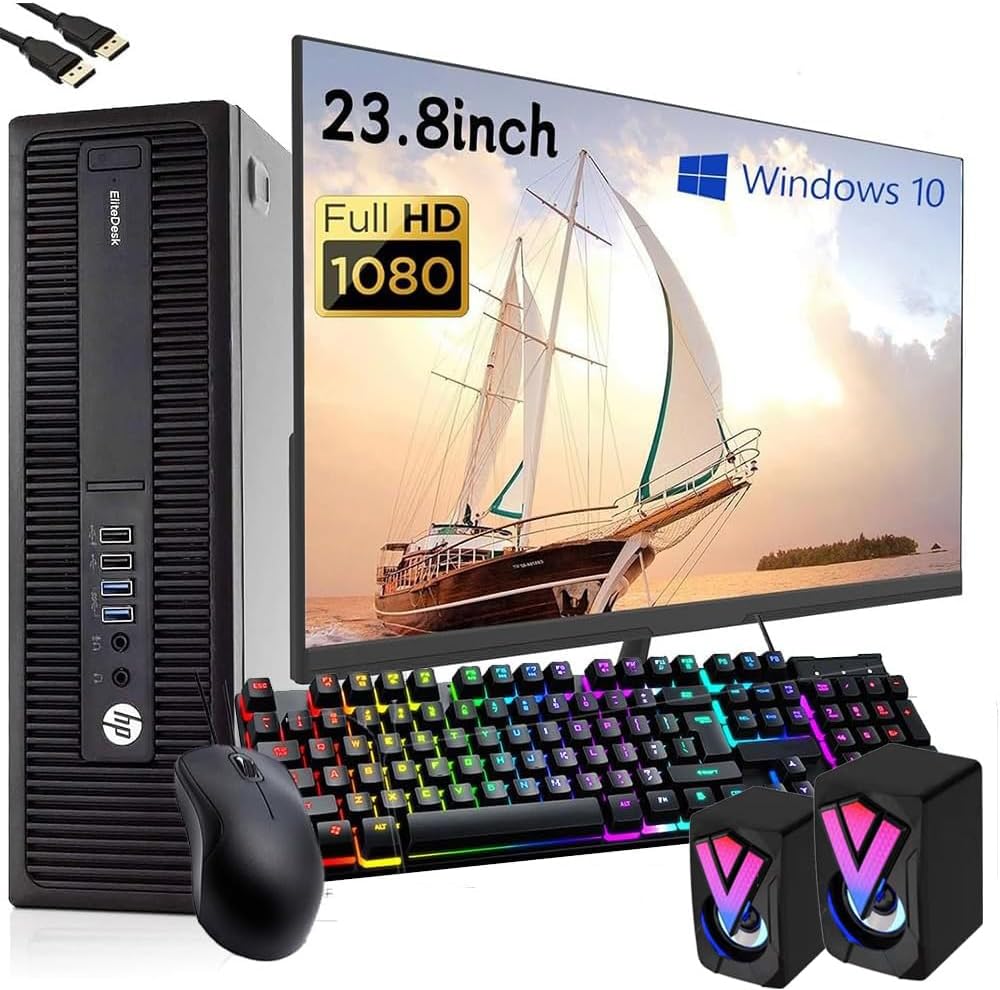 HP ProDesk 600 G2 SFF Desktop & 24" Monitor