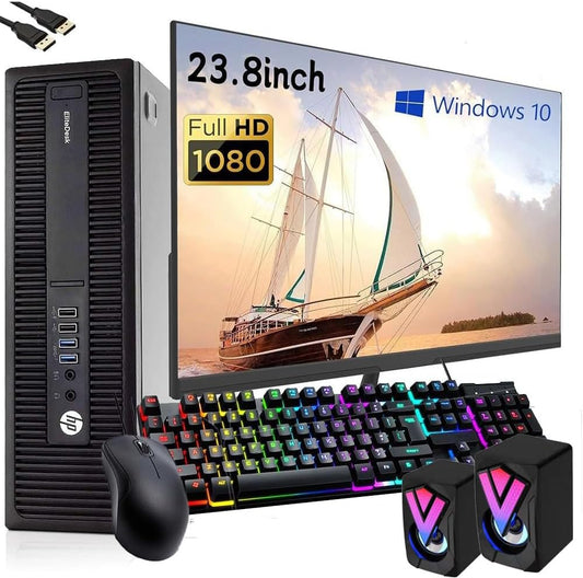 HP ProDesk 600 G2 SFF Desktop & 24" Monitor