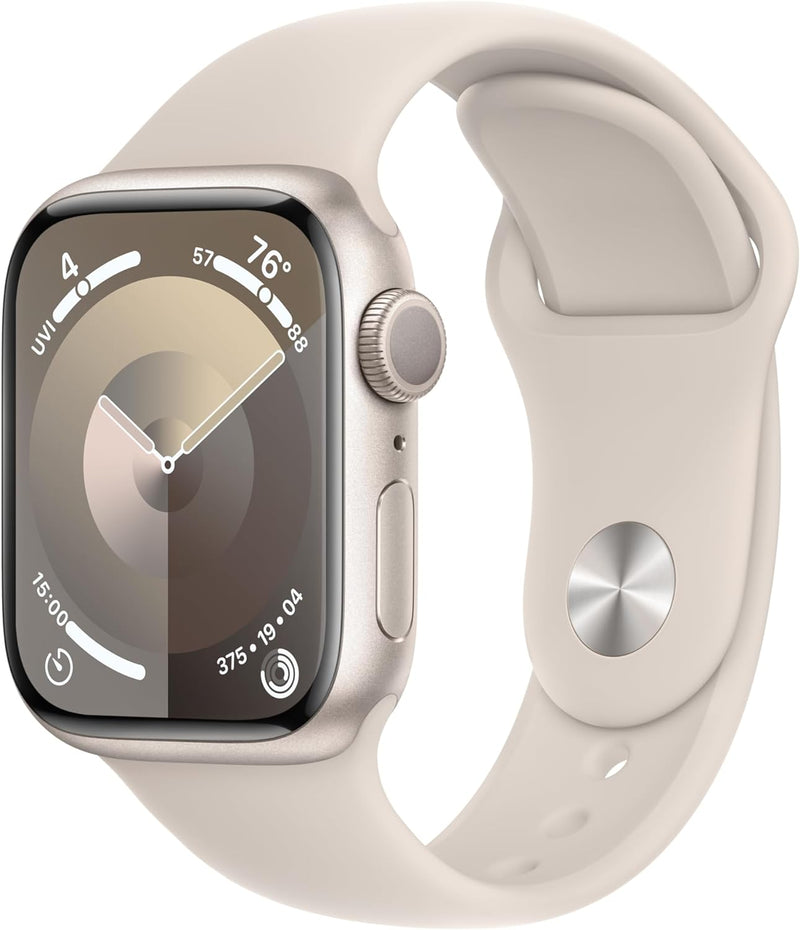 Apple Watch Series 9 GPS 41mm Starlight Aluminum (Renewed) — main product image