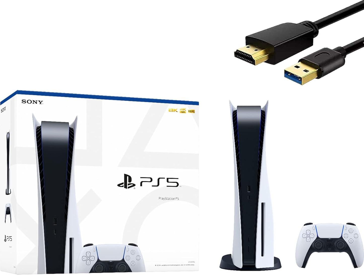 Sony 5 PlayStation 5 Disc Edition Console Bundle