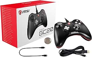 MSI Force GC20 USB Wired Controller Gamepad (Renewed)