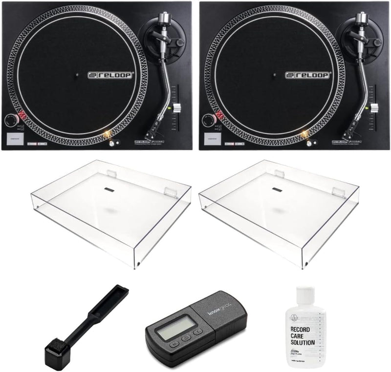Reloop RP-2000 MK2 DJ Turntable Pair Bundle Direct Drive — main product image