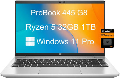 HP ProBook 445 G8 Ryzen 5 Business Laptop 32GB