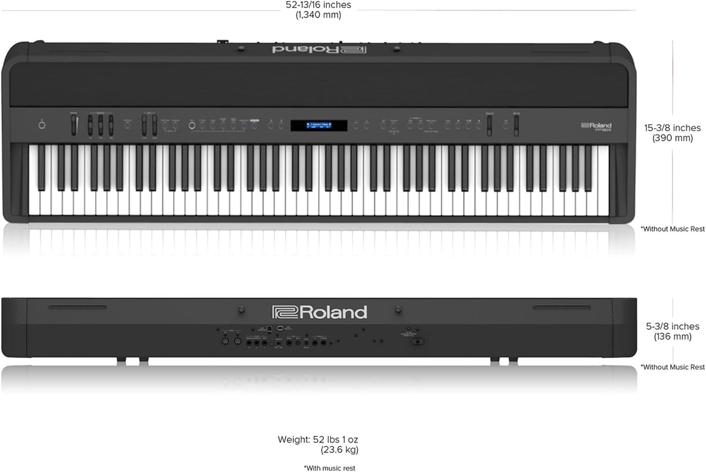 Roland FP-90X 88-Key Digital Piano Black Bundle