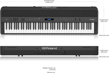 Roland FP-90X 88-Key Digital Piano Black Bundle