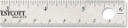 Westcott 10414 6-Inch Stainless Steel Ruler with Cork Base