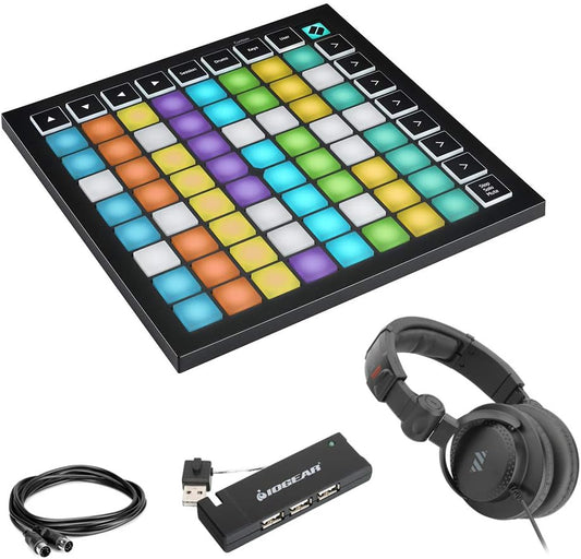 Novation Launchpad Mini MK3 64-Pad MIDI Controller Bundle