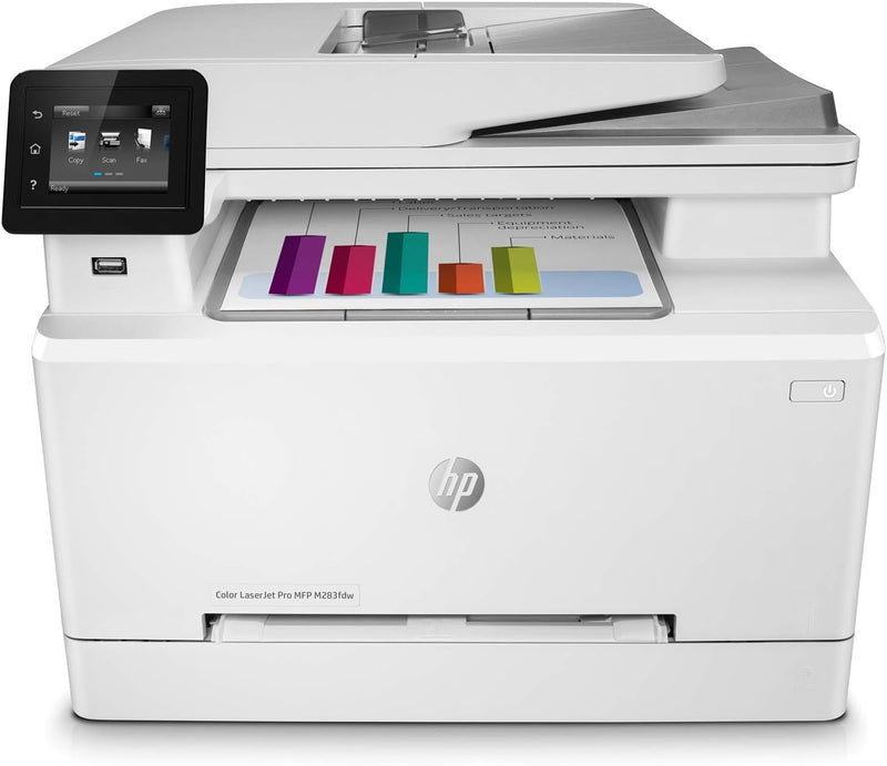 HP 7KW75A LaserJet Pro M283FDW Color Multifunction Printer — main product image