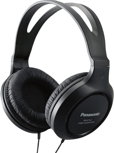 Panasonic RP-HT161-K Over-Ear Wired Headphones Extra Bass