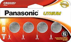 Panasonic CR2025PA/4BW Lithium Coin Cell 4-Pack