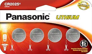 Panasonic CR2025PA/4BW Lithium Coin Cell 4-Pack
