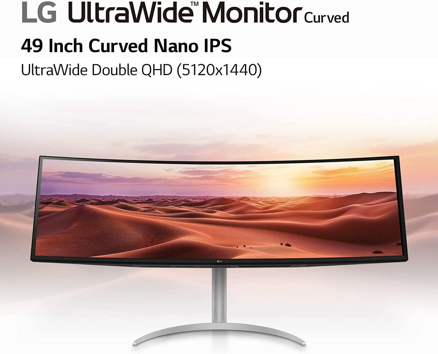 LG 49WQ95C-W 49" UltraWide DQHD Curved Monitor