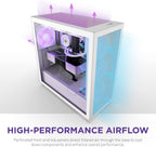 NZXT CM-H71FW-R1 H7 Flow RGB White ATX PC Gaming Case