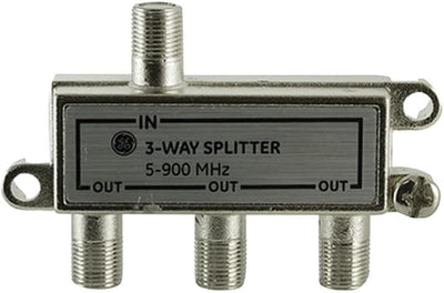 GE 35048 3-Way Coaxial HDTV Signal Splitter