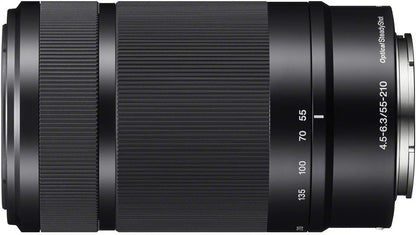 Sony ZV-E10 Mirrorless Vlogging Camera with 16-50mm & 55-210mm Lens Bundle