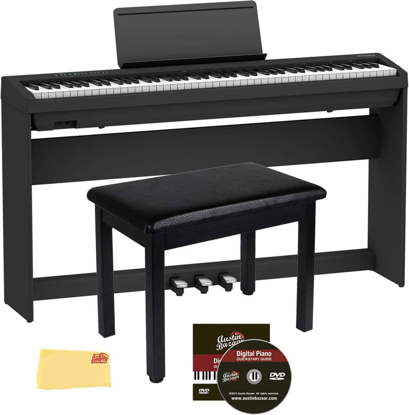 Roland FP-30X-BK 88-Key Digital Piano Bundle — main product image