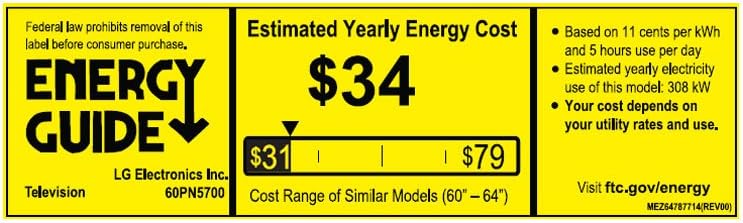 LG 60PN5700 60-Inch 1080P Smart Plasma TV