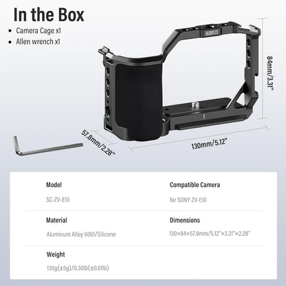 Sirui SC-ZV-E10 ZV-E10 Camera Cage with Grip
