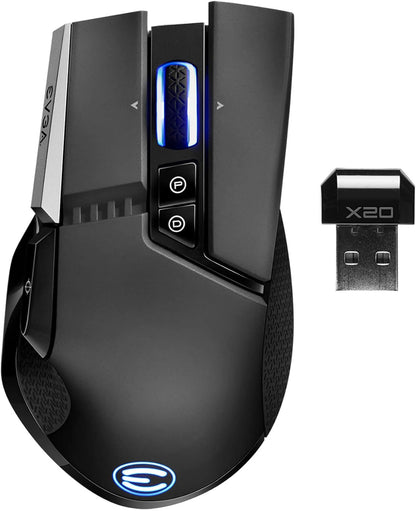 EVGA X20 Wireless Gaming Mouse 16000 DPI Ergonomic