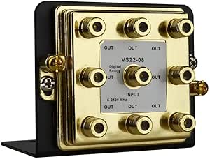 Monoprice 121640 8-Way Coaxial Cable Splitter 2.4GHz