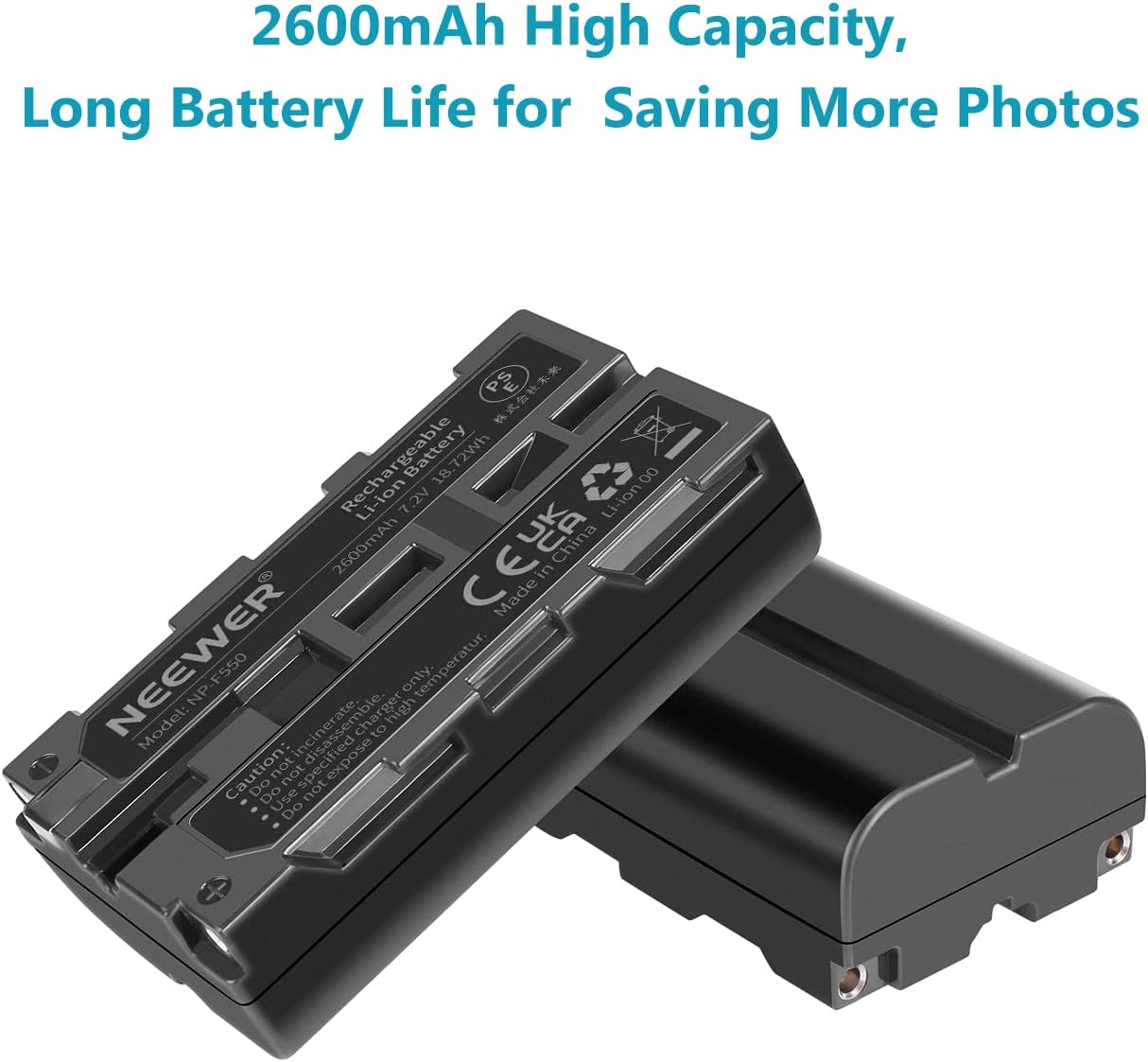 Neewer 10095059 NP-F550 Battery Charger Set