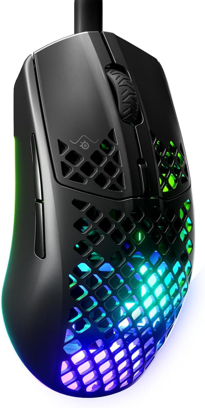 SteelSeries 62611 Aerox 3 Holey RGB Gaming Mouse (Onyx)