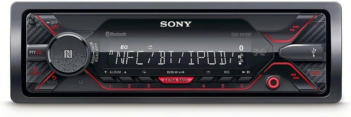Sony DSX-A410BT Single Din Bluetooth Car Stereo Receiver