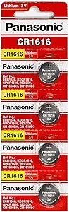 Panasonic CR1616 Coin Cell Lithium Battery 4-Pack