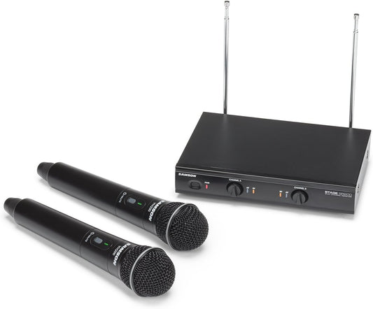 Samson SWS200HH C Stage 200 Dual Wireless Handheld Microphone System