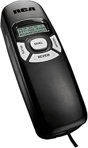 RCA 1104-1BKGA Slim-Line Phone with Caller ID